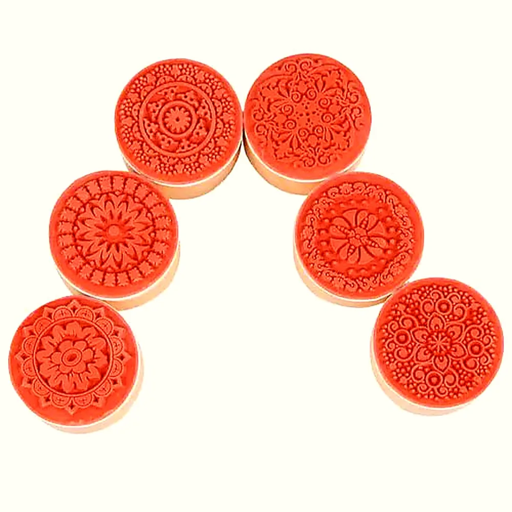 Six Rubber Stamp Set